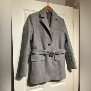 & other stories oversized wool blazer with a belt (size 0 or xs)